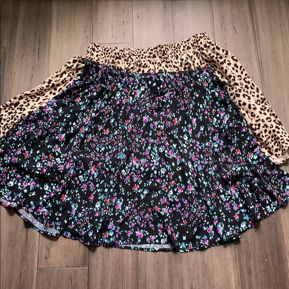 torrid Dresses & Skirts - Torrid bundle of two circle skirts floral cheetah